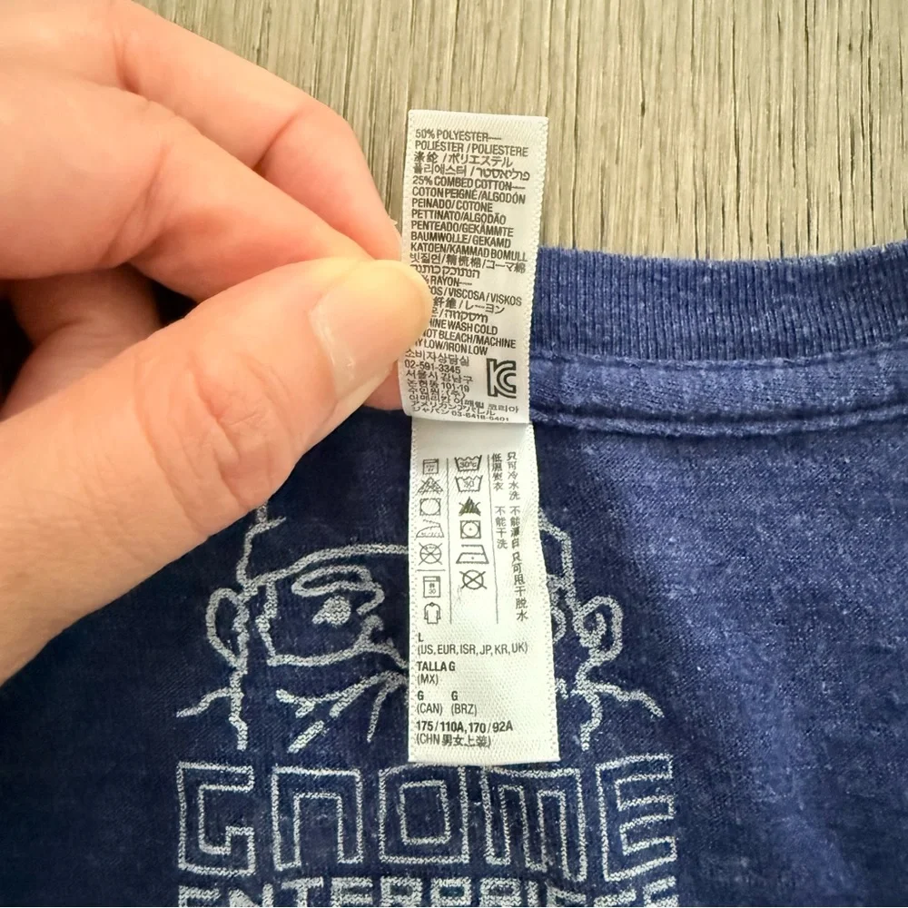 ModCloth Alpaca Hot Air Ballon American Apparel Scoop Neck Graphic Blue Large - Picture 6 of 8